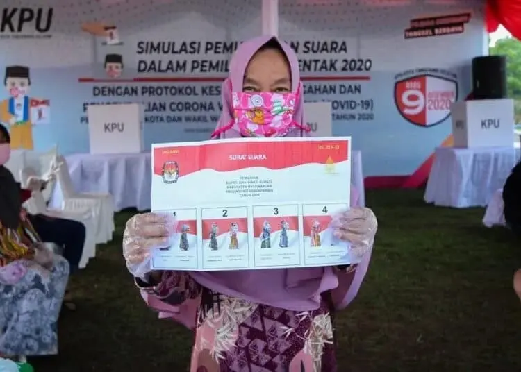 Simulasi Pemungutan Suara Pilkada 2020