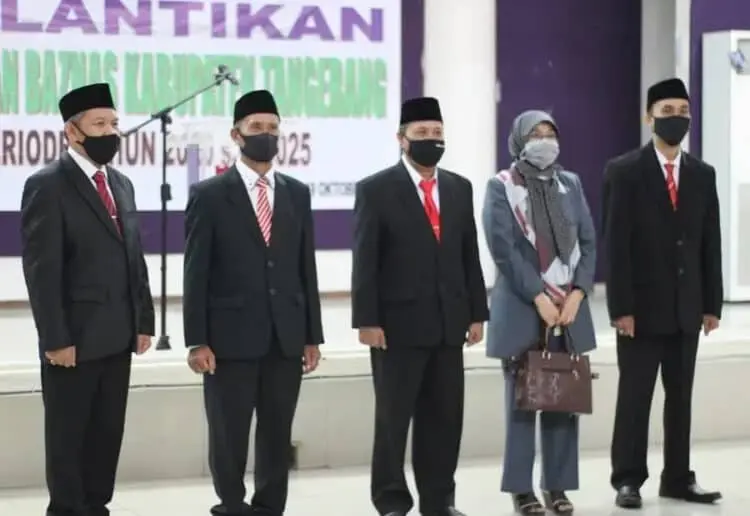 Dilantik, Pimpinan Baznas Kabupaten Tangerang Diminta Amanah