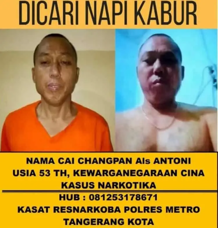 Kejar Napi Kabur, Polisi Janjikan Imbalan