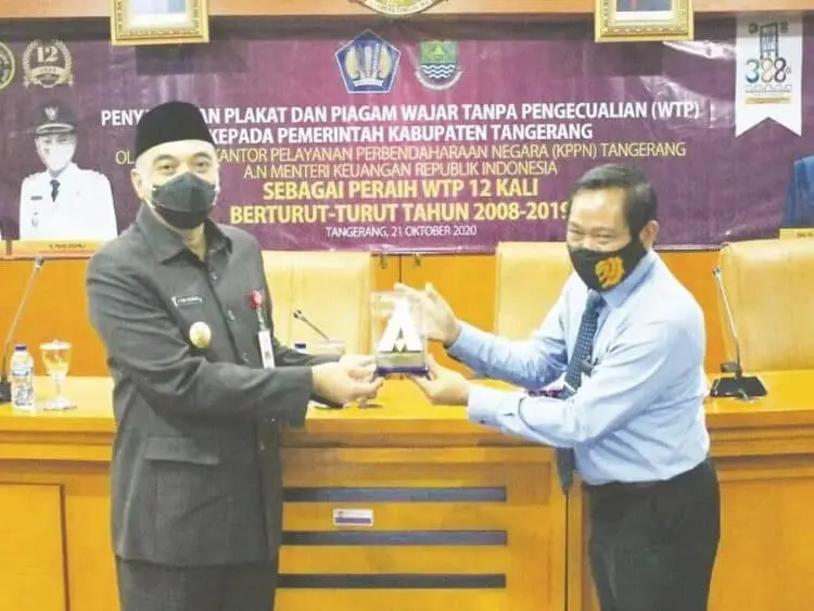 Pemkab Tangerang Raih Penghargaan WTP Kemenkeu