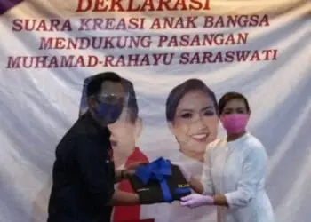 Dukungan Anak Muda ke Muhamad-Saraswati Mengalir