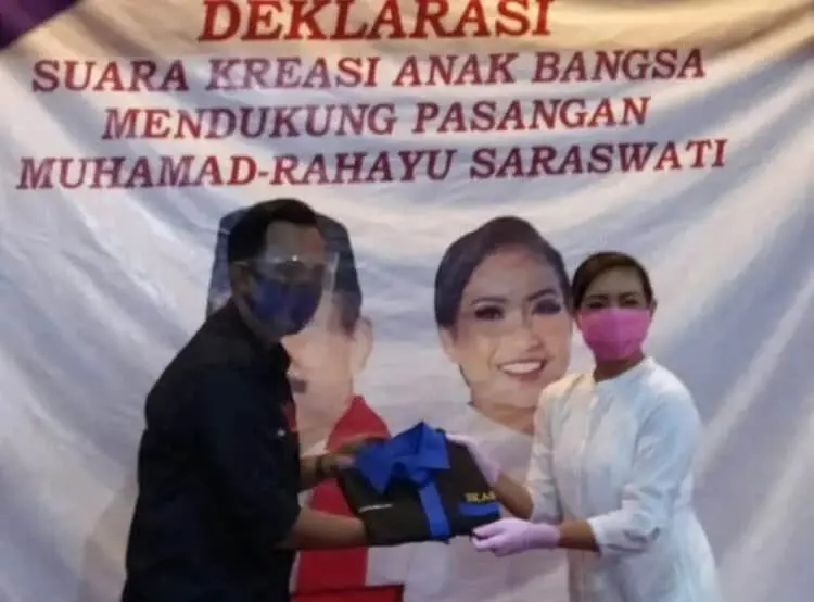 Dukungan Anak Muda ke Muhamad-Saraswati Mengalir