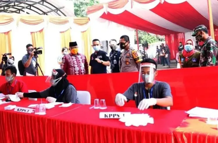 KPU Kab. Serang Gelar Simulasi Pemungutan dan Penghitungan Suara