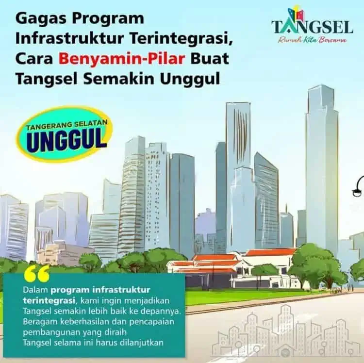 Benyamin: Kita Lanjutkan Kemajuan Tangsel