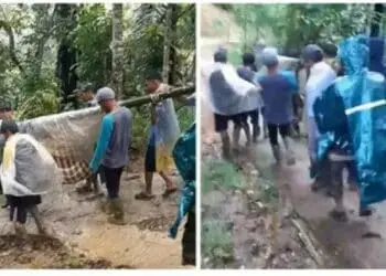 Sempat Ditahan, Pemuda Pemosting Bumil Ditandu Dipulangkan