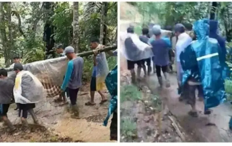 Sempat Ditahan, Pemuda Pemosting Bumil Ditandu Dipulangkan