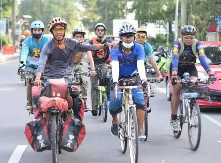 Penjelajah Nusantara Sambangi PMI Kota Tangerang