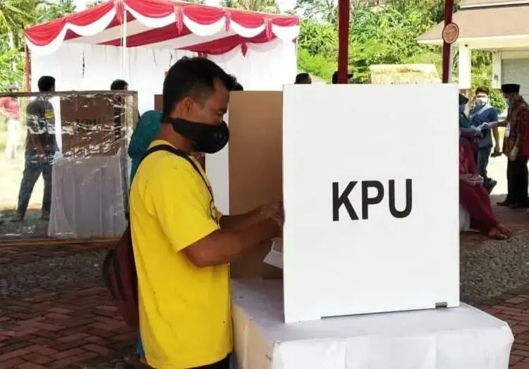 KPU Simulasikan Mencoblos Ala Pandemi Covid-19