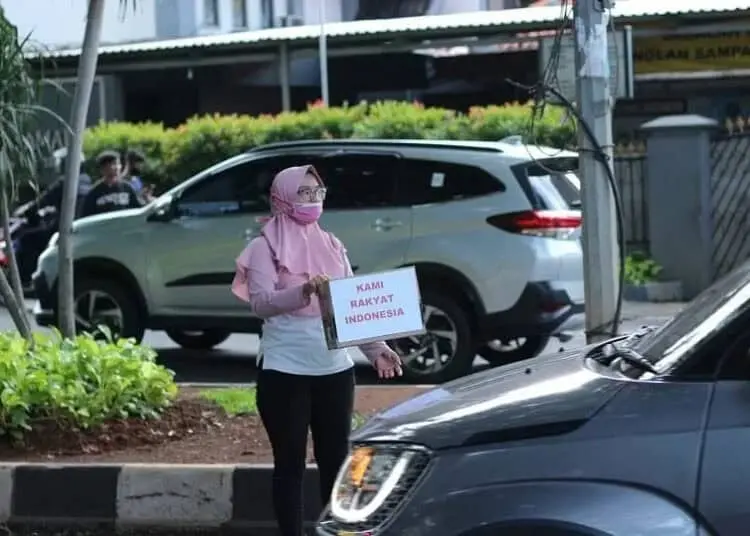Warga Benda Terdampak JORR Dua, Membuat Posko Saat Aksi Unjuk Rasa.