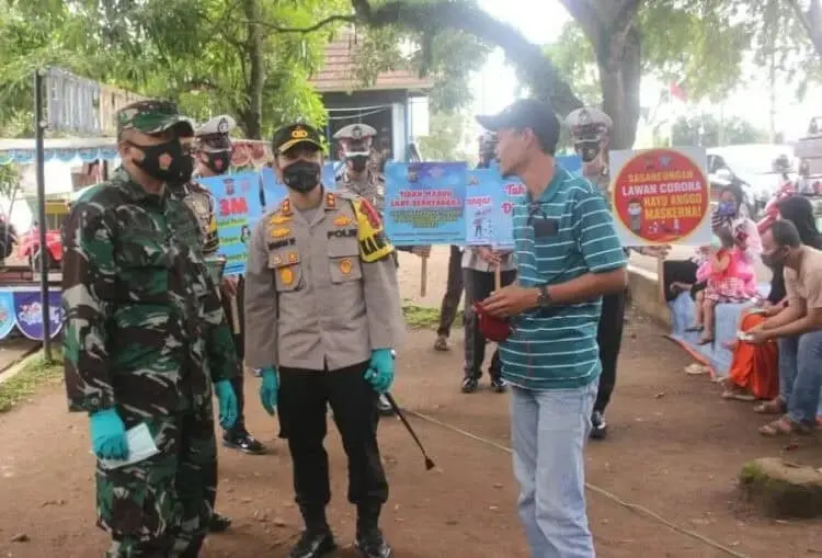 Kapolres Bersama Dandim 0601 Kampanyekan Protokol Kesehatan