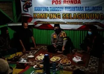 Beri Rasa Aman, Kapolres Pandeglang Gencar Sambangi Pos Kamling