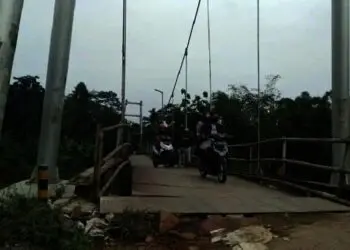 Sangat Membahayakan, Sebagian Konstruksi Jembatan Apus Bergeser