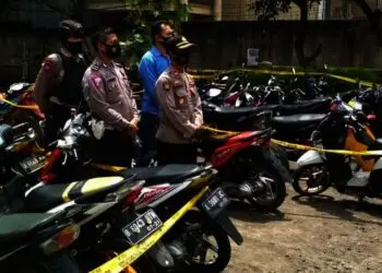Polsek Kota Amankan Puluhan Motor Saat Berkerumun di Balap Liar
