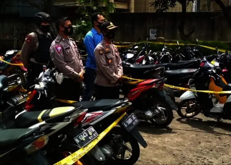 Polsek Kota Amankan Puluhan Motor Saat Berkerumun di Balap Liar