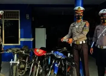 Empat Unit Motor Modifikasi Diamankan Polisi di Kabupaten Lebak