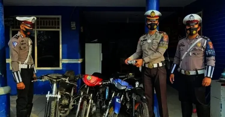 Empat Unit Motor Modifikasi Diamankan Polisi di Kabupaten Lebak