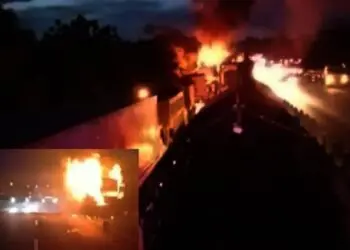 Akibat Bus Arimbi Terbakar, Tol Tangerang-Merak Mengular