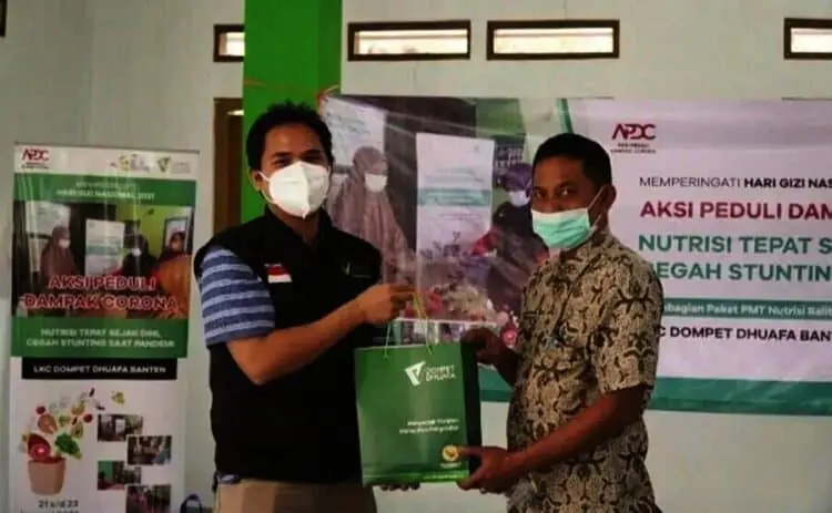 LKC-DD Bersama Laznas Chevron Jakarta Bagikan Ratusan Paket Nutrisi