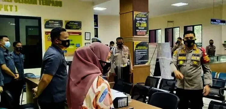 Kapolresta Tangerang Cek Protokol Kesehatan di Pelayanan SKCK