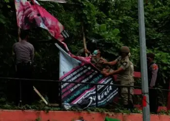Forkompinda Pandeglang Gencar Tertibkan Atribut FPI