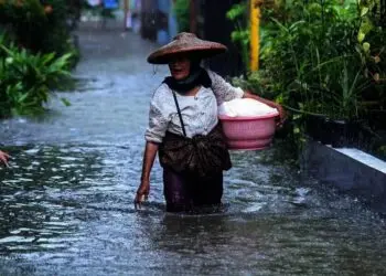 Akibat Curah Hujan Tinggi, Pemukiman warga Terendam Banjir