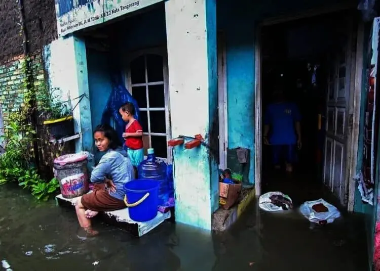 Akibat Curah Hujan Tinggi, Pemukiman warga Terendam Banjir