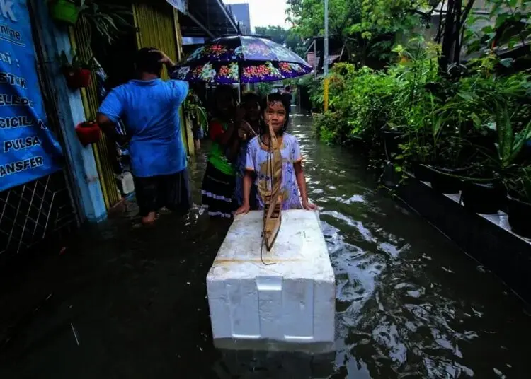 Akibat Curah Hujan Tinggi, Pemukiman warga Terendam Banjir