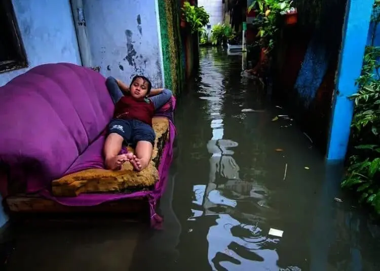 Akibat Curah Hujan Tinggi, Pemukiman warga Terendam Banjir