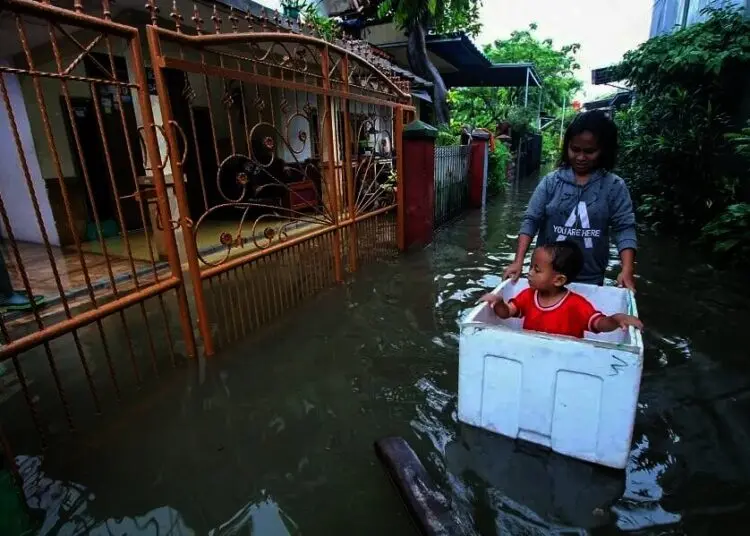 Akibat Curah Hujan Tinggi, Pemukiman warga Terendam Banjir