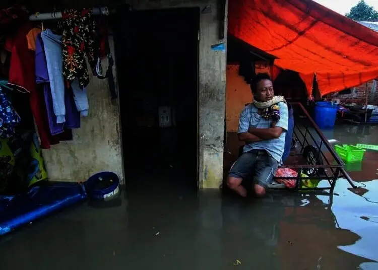 Akibat Curah Hujan Tinggi, Pemukiman warga Terendam Banjir