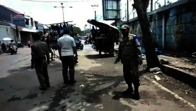 Langgar Perda K3, PKL Bandel Ditertibkan Satpol PP Lebak