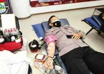 Bersama  PMI, Polresta Tangerang Gelar Donor Plasma