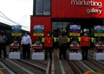 Polres Tangsel Launching Gerakan Disiplin Gunakan Masker Di Stasiun