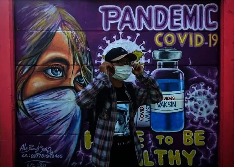 Mural Bertemakan Himbauan Protokol Kesehatan dan Vaksinasi