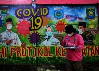 Mural Bertemakan Himbauan Protokol Kesehatan dan Vaksinasi