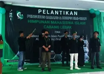 Pengurus HMI-MPO dan Kohati Cabang Lebak Dilantik