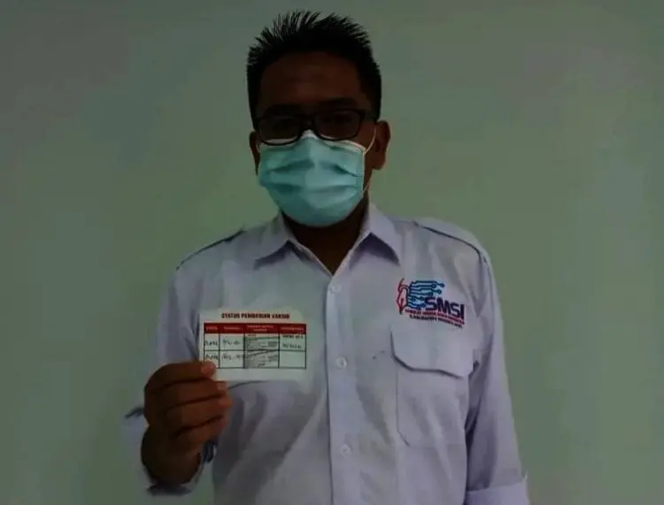 Sekretaris SMSI Kabupaten Pandeglang Ajak Wartawan Divaksin