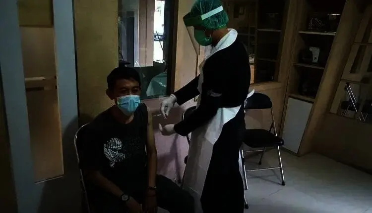 180 Orang Pegawai BPBD Kabupaten Serang Divaksin Covid-19
