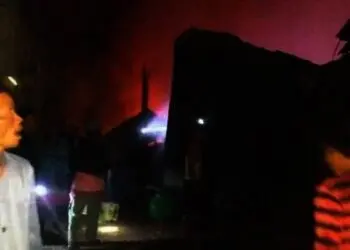 Pabrik Pengelolaan Kelapa Sawit di Cijaku Lebak Terbakar