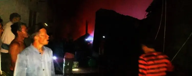 Pabrik Pengelolaan Kelapa Sawit di Cijaku Lebak Terbakar