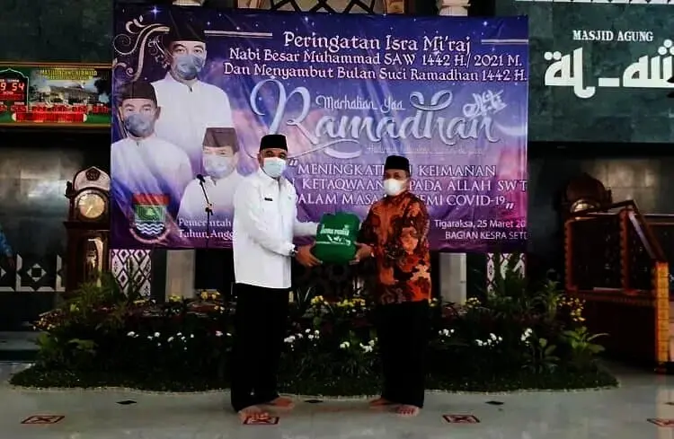 Zakat Fitrah 2021 Ditetapkan Rp35 Ribu, Bupati Zaki Ajak Umat Muslim Makmurkan Masjid
