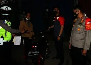 Terjaring Operasi Cipta Kondisi,  Belasan Motor Knalpot Racing Disita