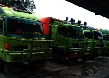 Langgar Jam Operasional, 8 Truk Tanah di Kota Tangerang Ditilang