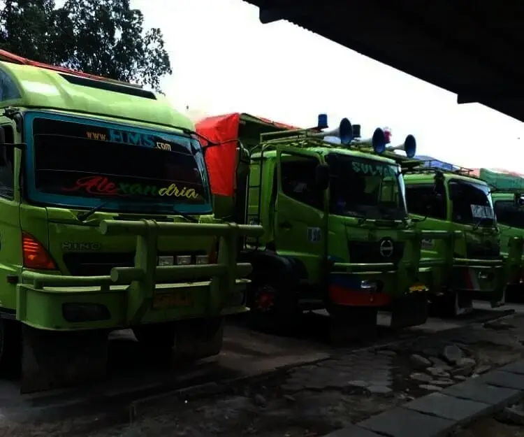 Langgar Jam Operasional, 8 Truk Tanah di Kota Tangerang Ditilang