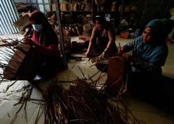 Melihat, Pembuatan Kerajinan Berbahan Dasar Eceng Gondok