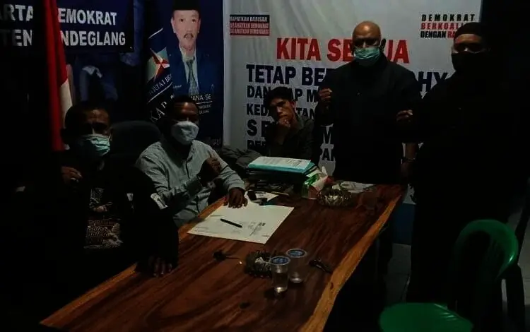 Cegah Direbut, Kader Demokrat di Kabupaten Pandeglang Jaga Kantor