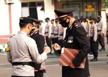 8 Personel Polres Pandeglang Purna Bakti