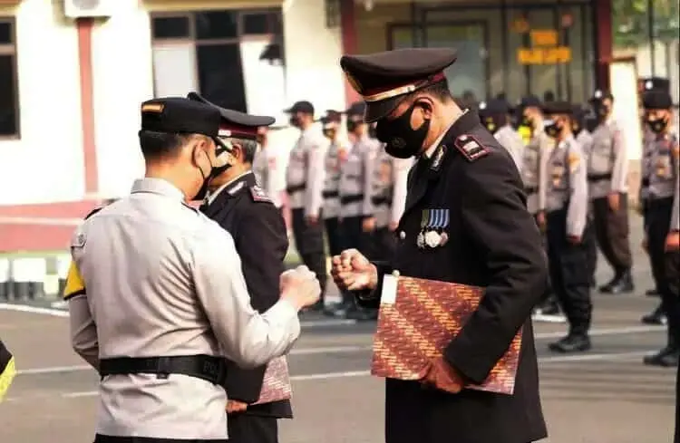 8 Personel Polres Pandeglang Purna Bakti