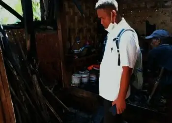 Rumah Nenek Renta di Kabupaten Lebak Hangus Dilalap Api