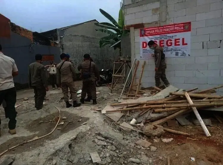 Sudah Berjalan Berbulan-bulan, Dua Proyek Klaster Baru Disegel Pol PP